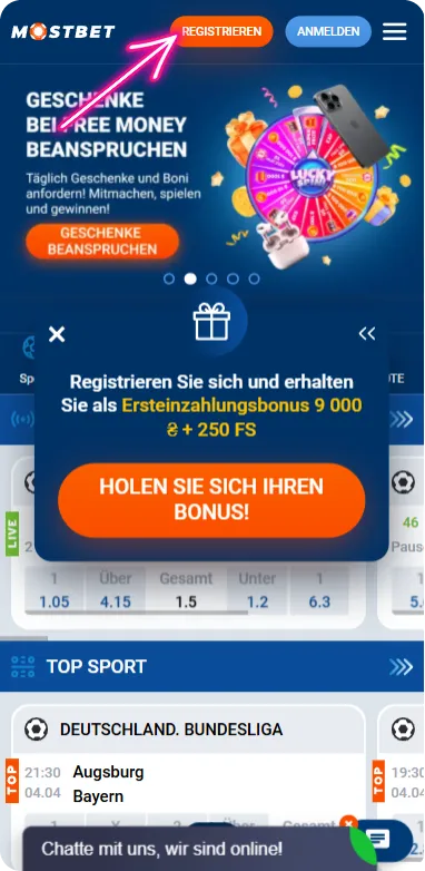 Mostbet Website besuchen